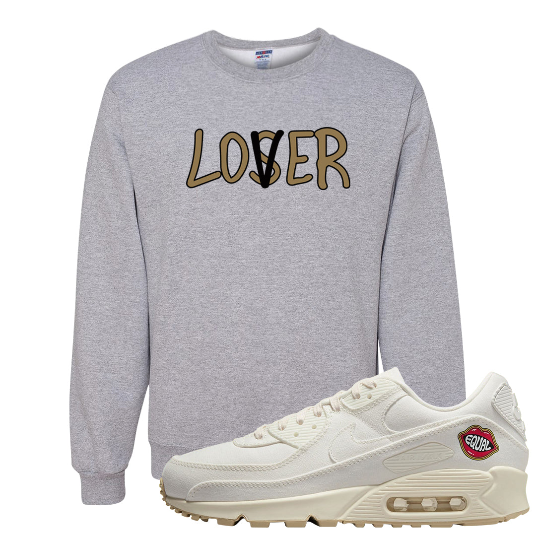 The Future Is Equal 90s Crewneck Sweatshirt | Lover, Ash