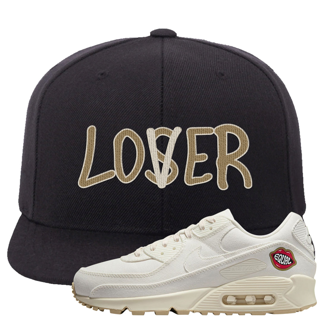 The Future Is Equal 90s Snapback Hat | Lover, Black