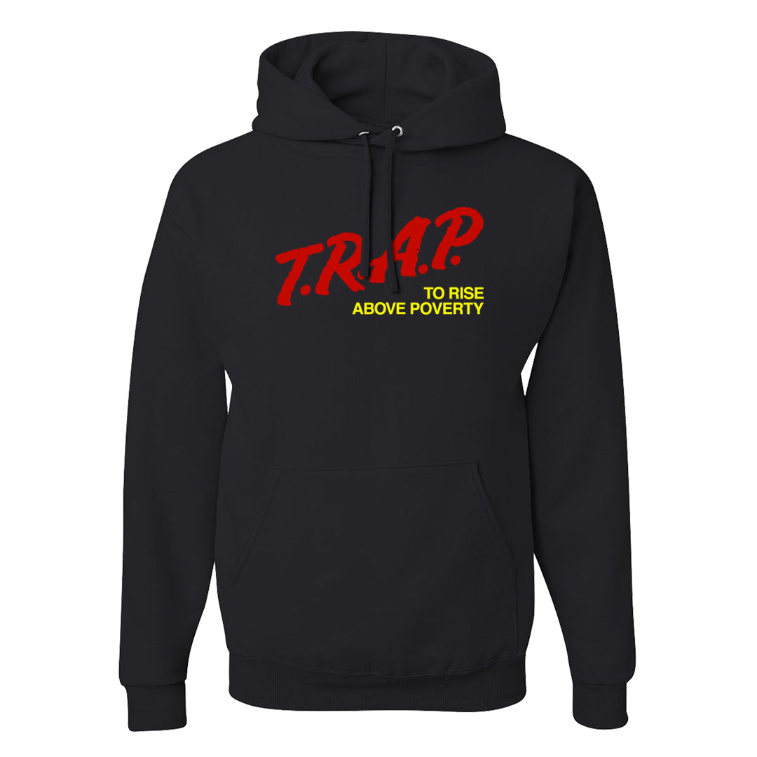 The Future Is Equal 90s Hoodie | Trap To Rise Above Poverty, Black