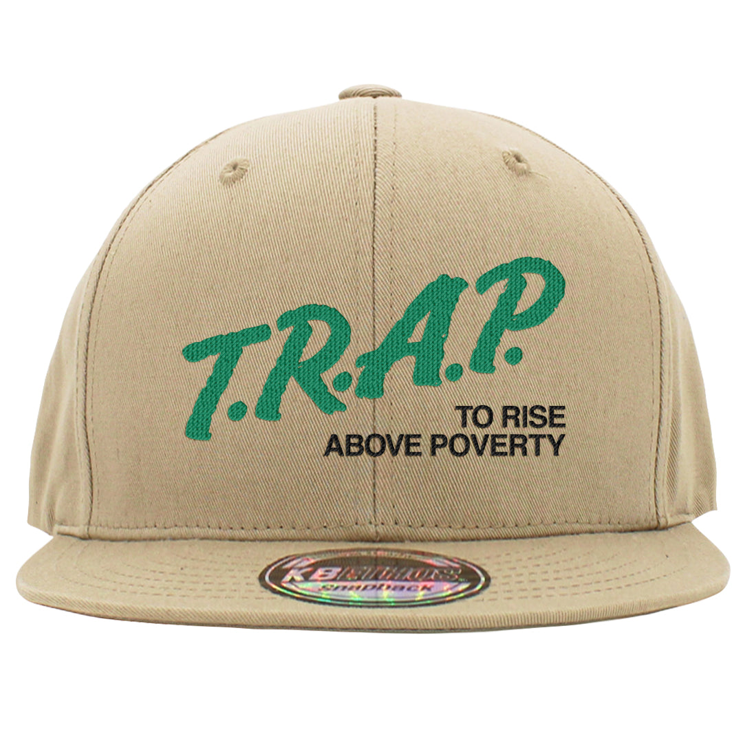 The Future Is Equal 90s Snapback Hat | Trap To Rise Above Poverty, Khaki