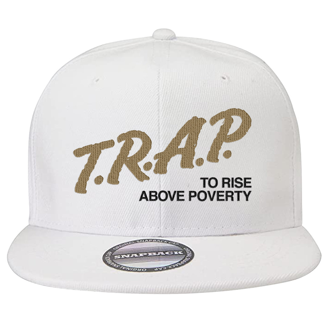 The Future Is Equal 90s Snapback Hat | Trap To Rise Above Poverty, White