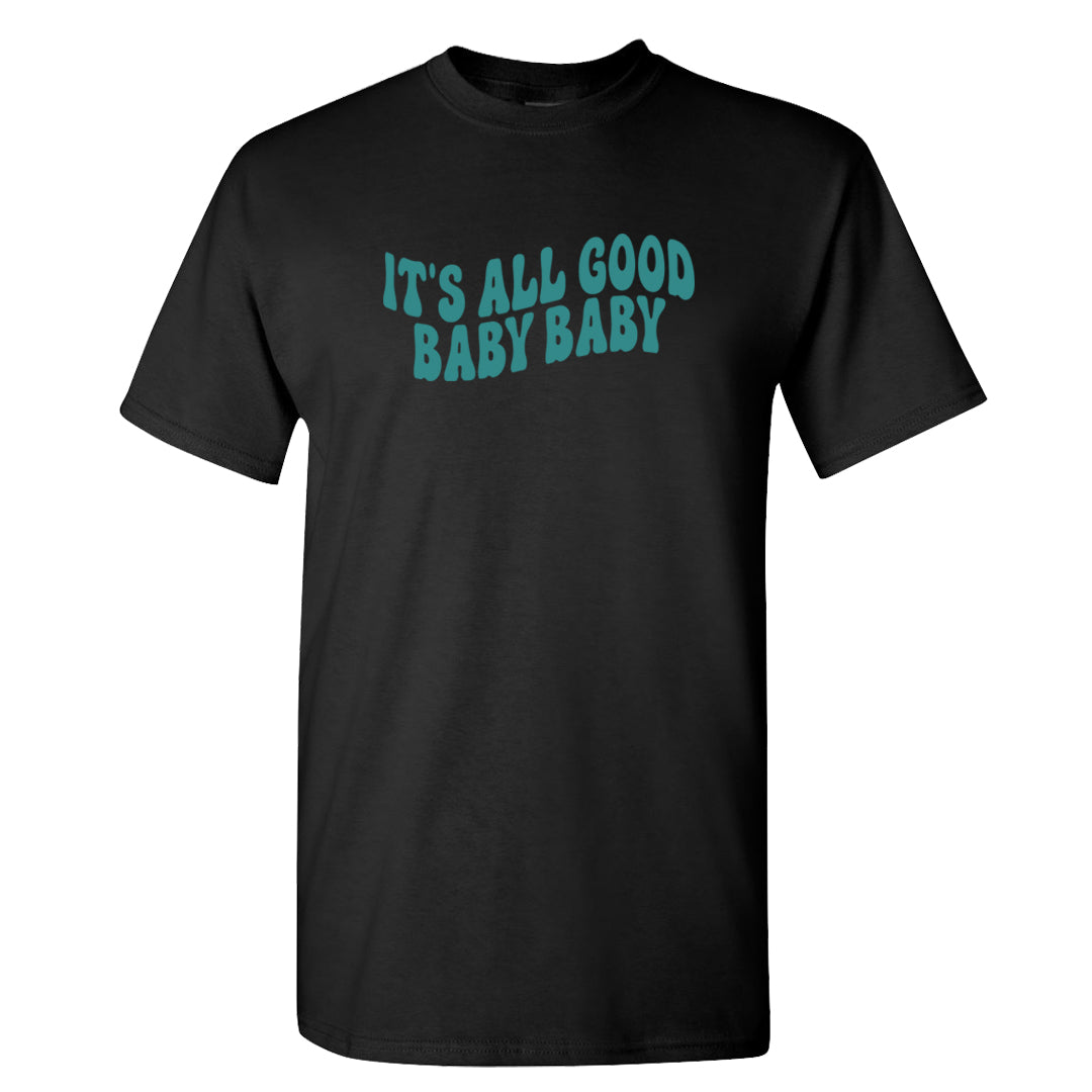 Green Velvet 95s T Shirt | All Good Baby, Black