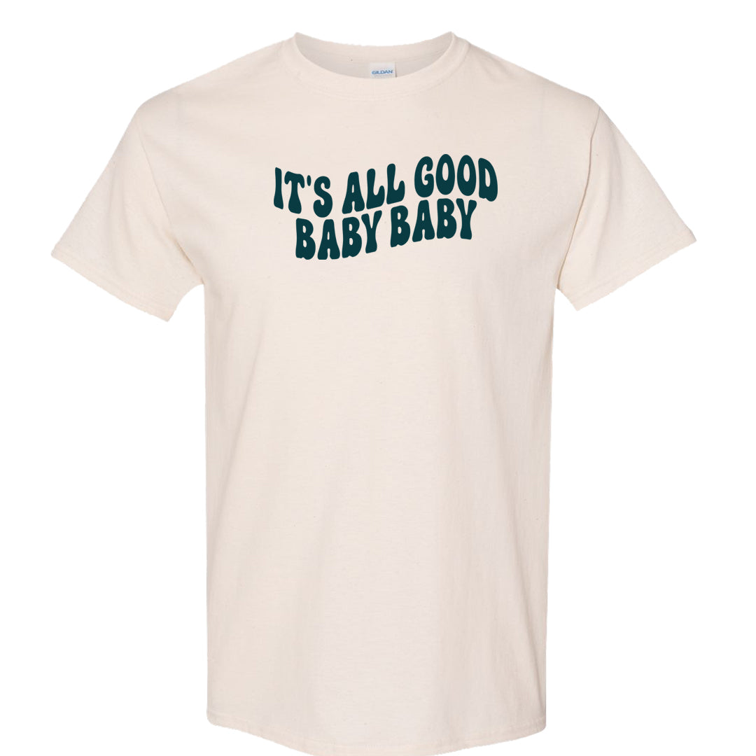Green Velvet 95s T Shirt | All Good Baby, Natural