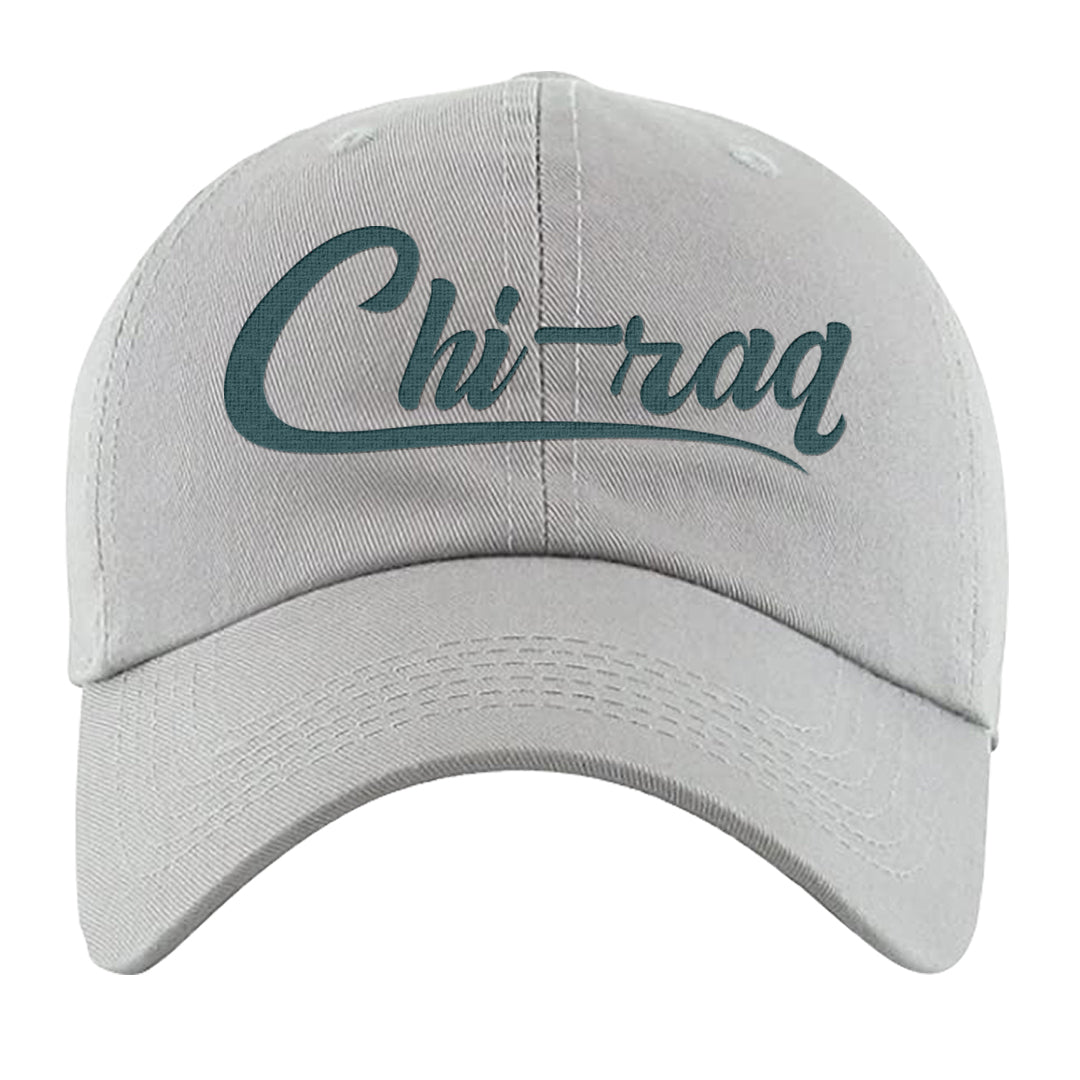 Green Velvet 95s Dad Hat | Chiraq, Light Gray