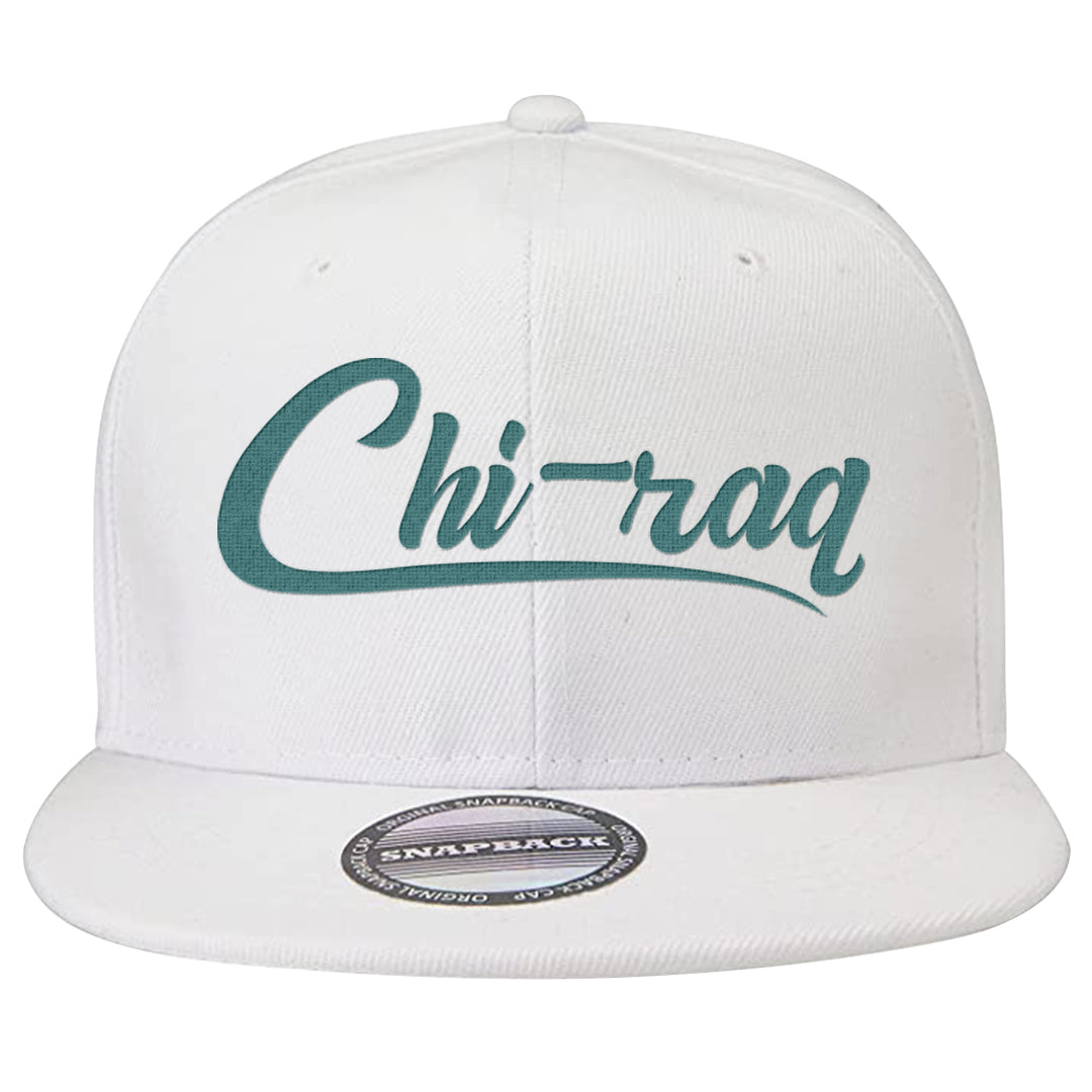 Green Velvet 95s Snapback Hat | Chiraq, White