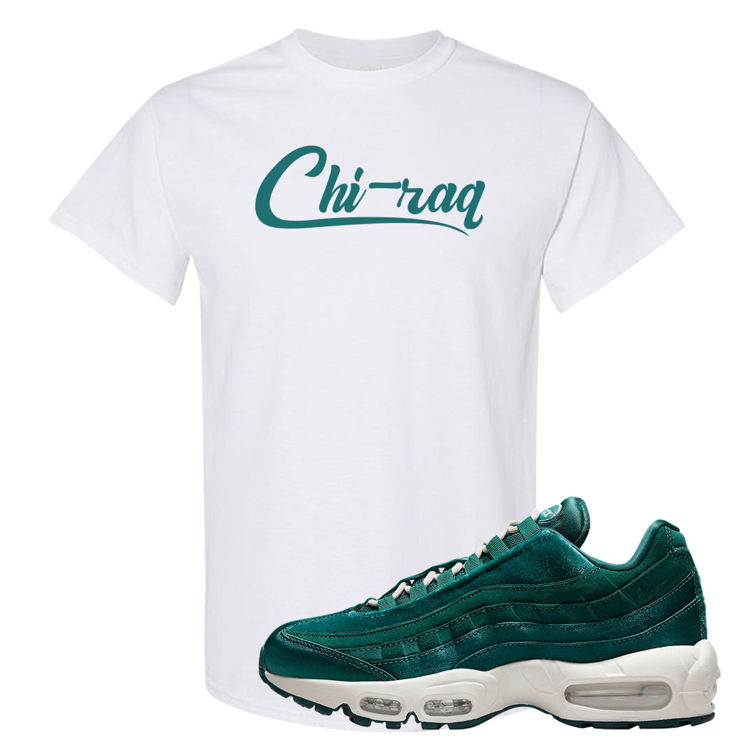 Green Velvet 95s T Shirt | Chiraq, White