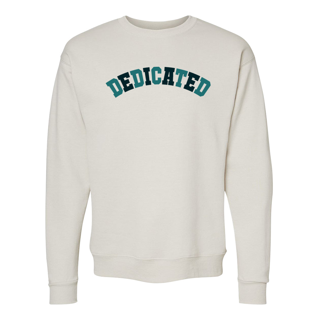 Green Velvet 95s Crewneck Sweatshirt | Dedicated, Sand