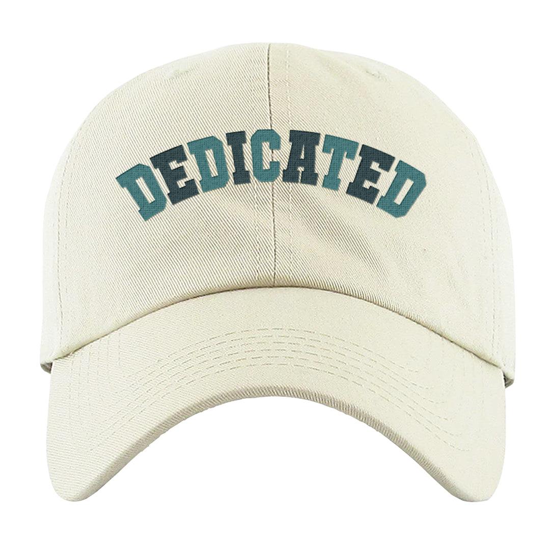 Green Velvet 95s Dad Hat | Dedicated, White