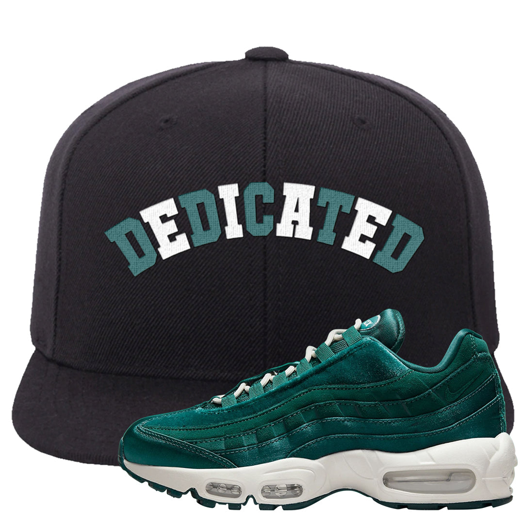 Green Velvet 95s Snapback Hat | Dedicated, Black