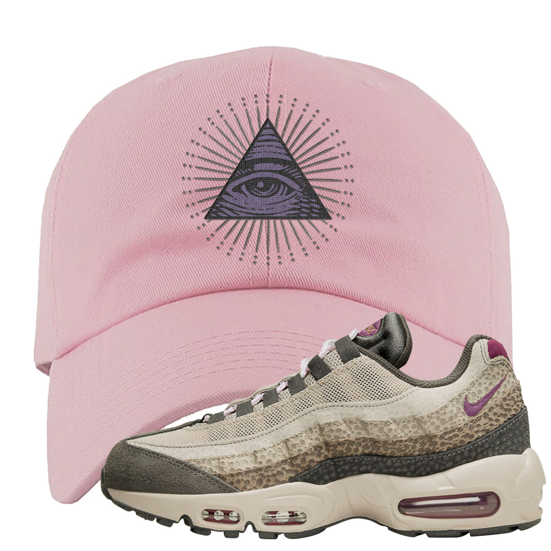 Safari Viotech 95s Dad Hat | All Seeing Eye, Pink
