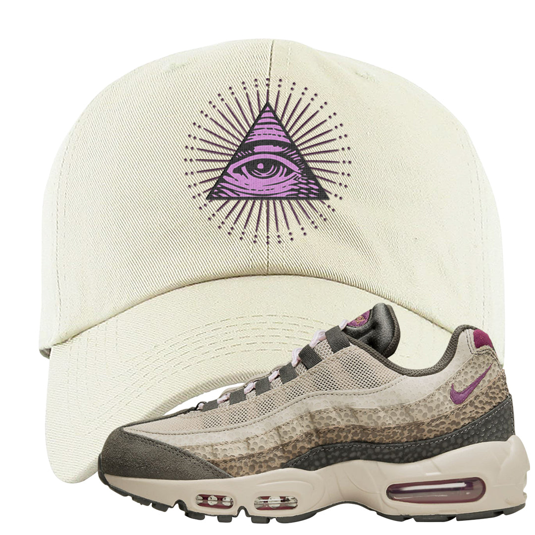 Safari Viotech 95s Dad Hat | All Seeing Eye, White