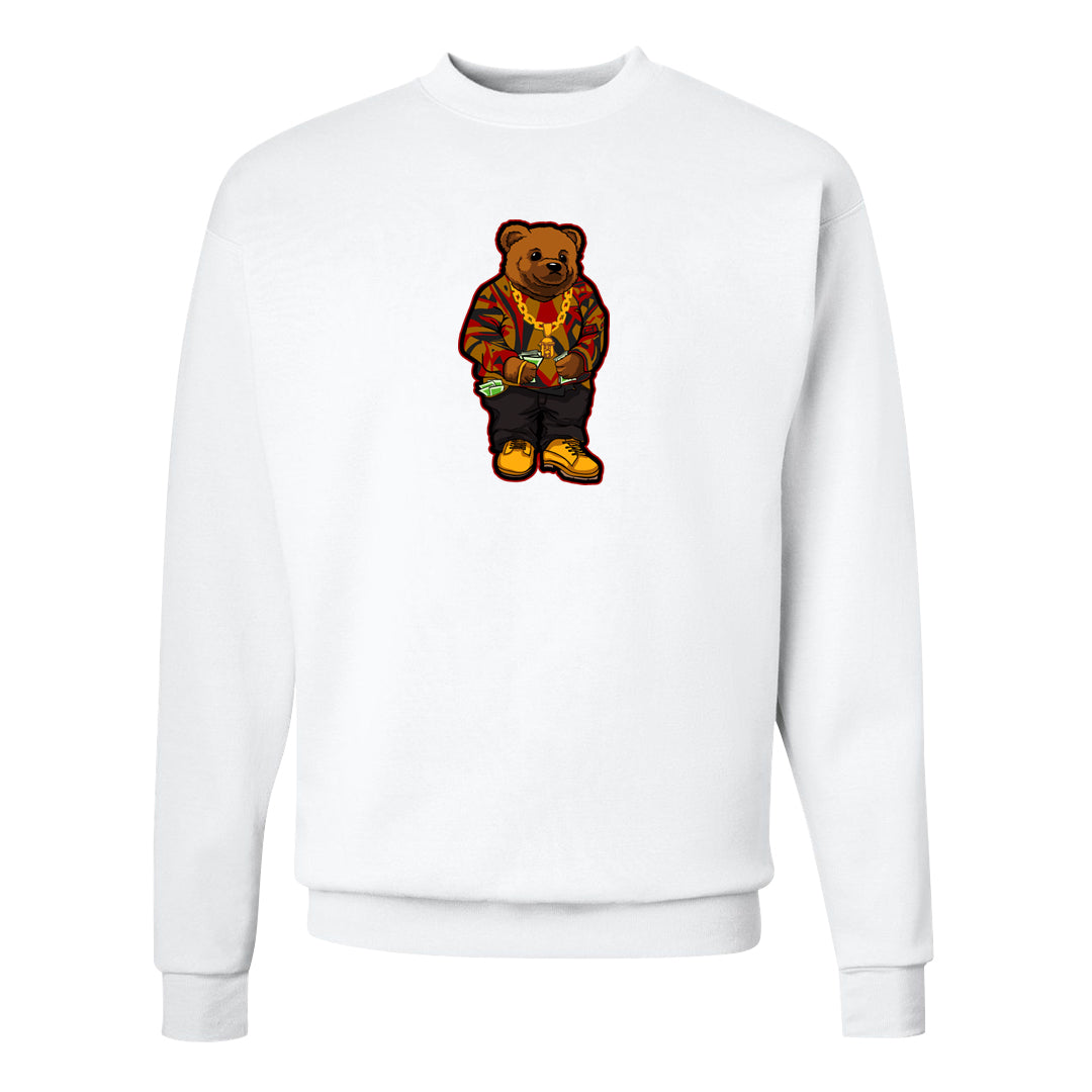 Gold Bullet 97s Crewneck Sweatshirt | Sweater Bear, White