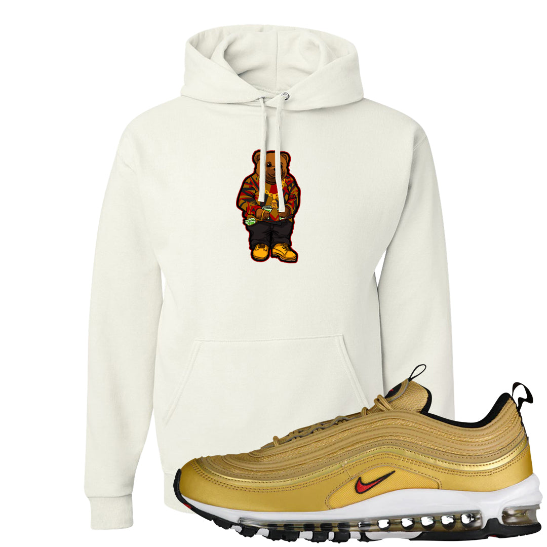 Gold Bullet 97s Hoodie | Sweater Bear, White