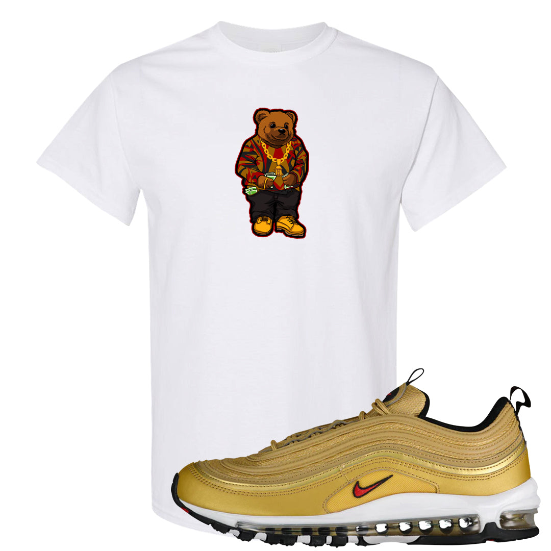 Gold Bullet 97s T Shirt | Sweater Bear, White