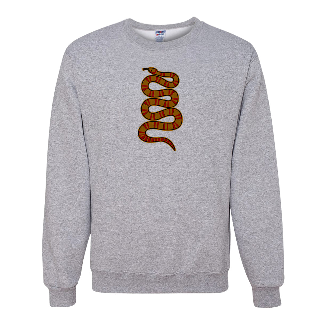 Gold Bullet 97s Crewneck Sweatshirt | Coiled Snake, Ash