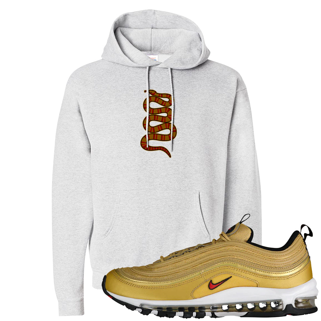 Gold Bullet 97s Hoodie | Coiled Snake, Ash