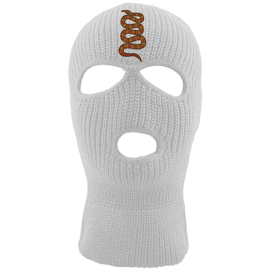 Gold Bullet 97s Ski Mask | Coiled Snake, White