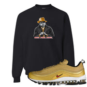 Gold Bullet 97s Crewneck Sweatshirt | Capone Illustration, Black