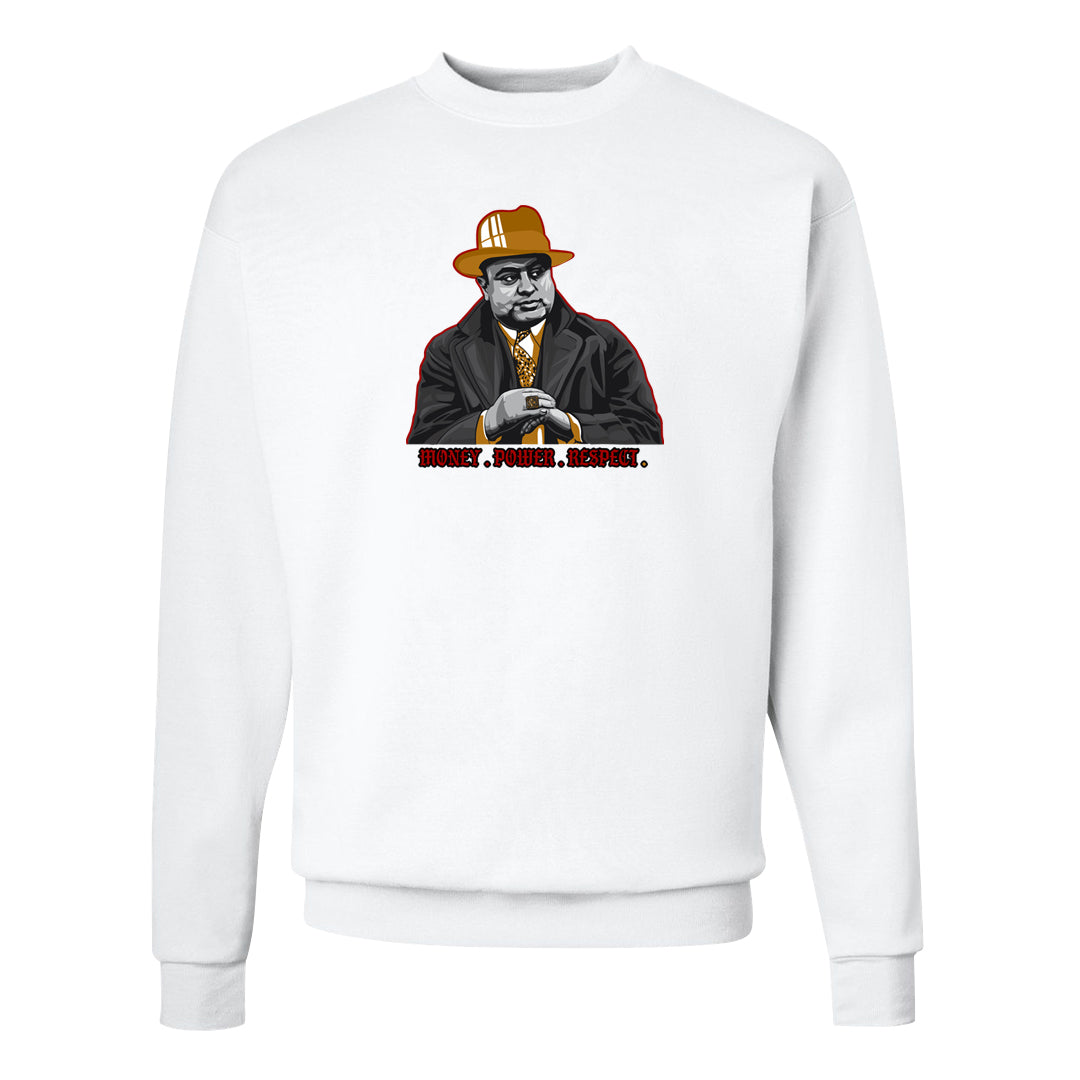 Gold Bullet 97s Crewneck Sweatshirt | Capone Illustration, White