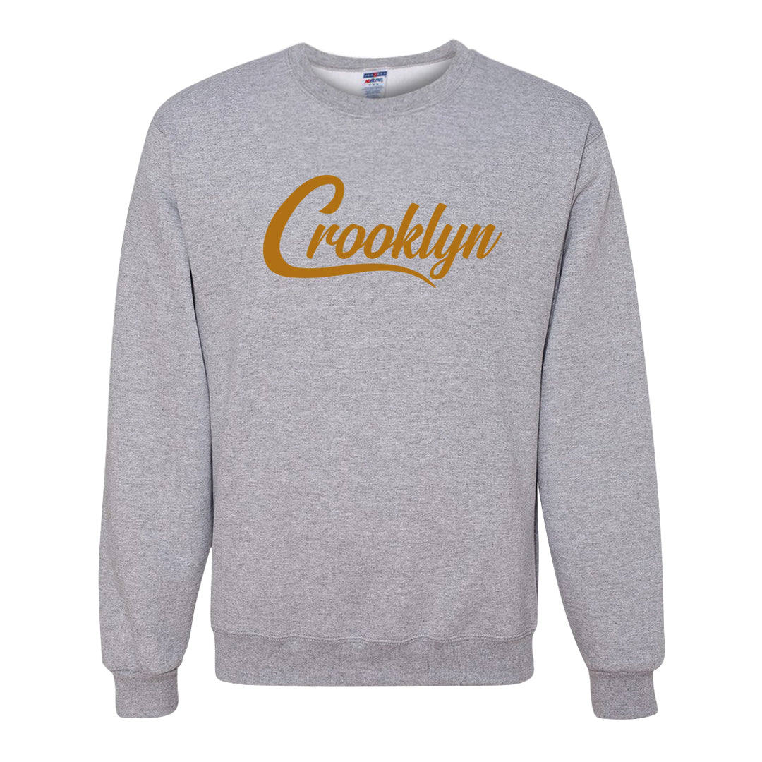 Gold Bullet 97s Crewneck Sweatshirt | Crooklyn, Ash