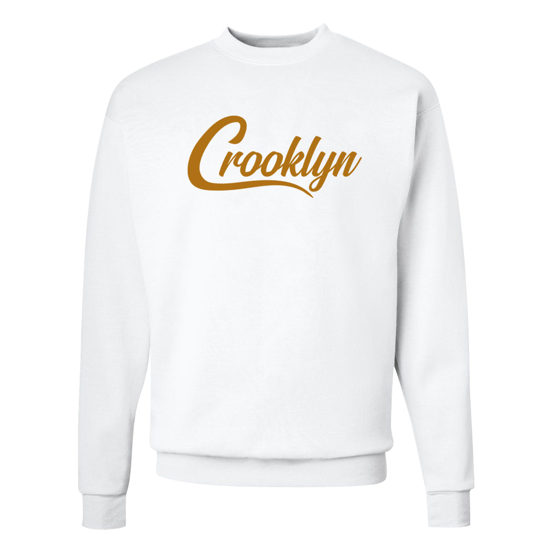 Gold Bullet 97s Crewneck Sweatshirt | Crooklyn, White