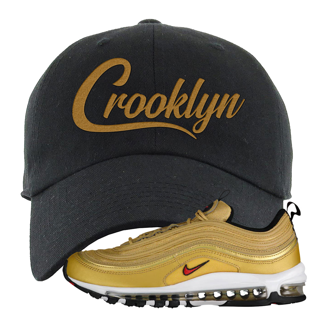 Gold Bullet 97s Dad Hat | Crooklyn, Black