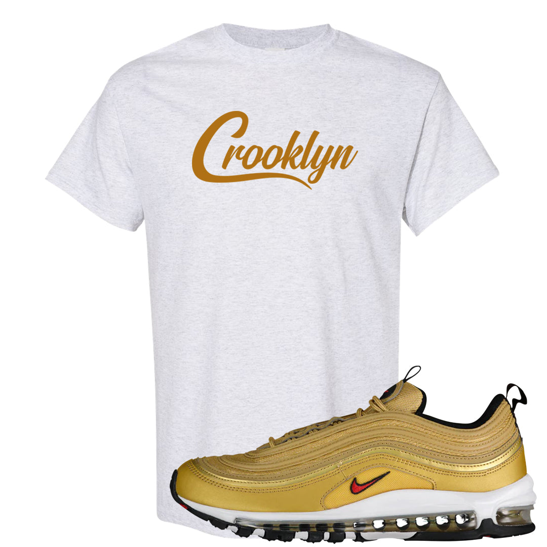 Gold Bullet 97s T Shirt | Crooklyn, Ash