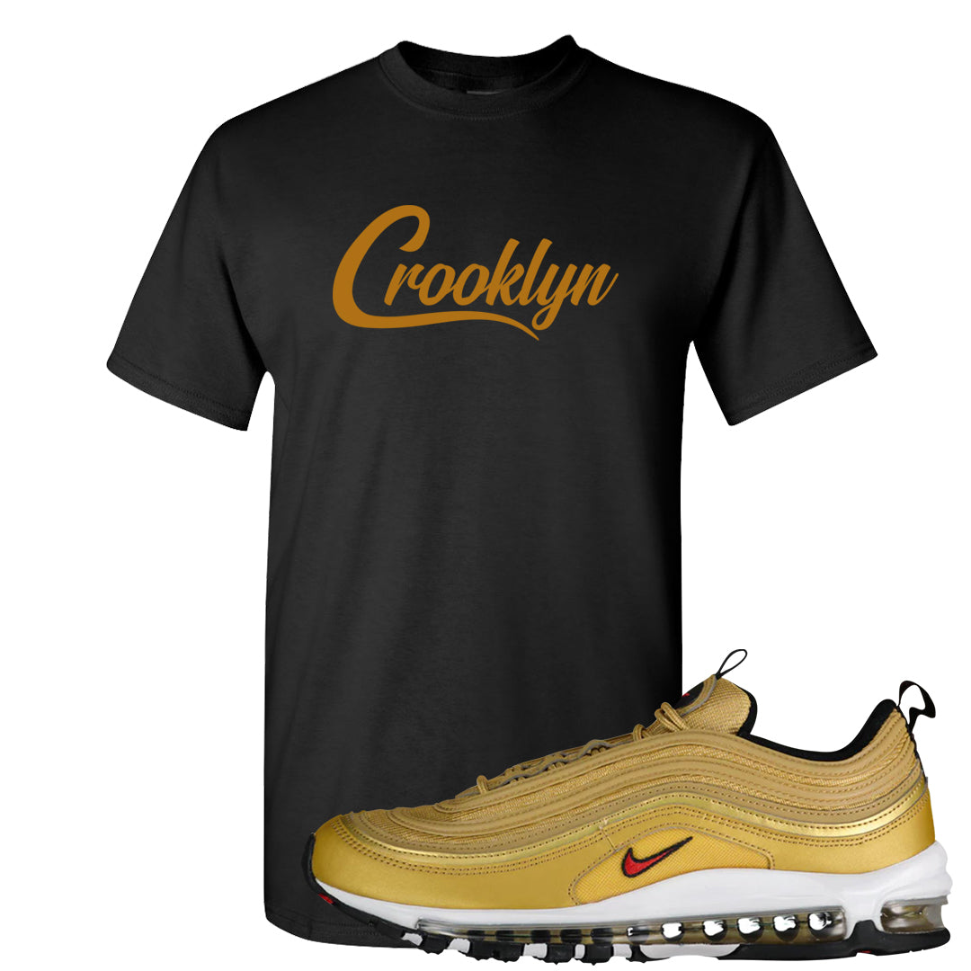 Gold Bullet 97s T Shirt | Crooklyn, Black