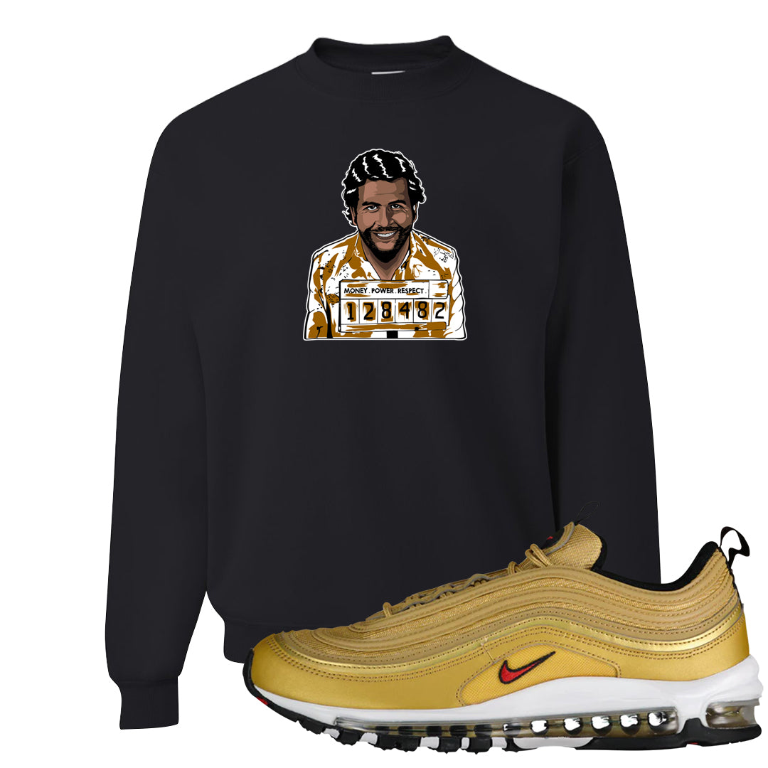Gold Bullet 97s Crewneck Sweatshirt | Escobar Illustration, Black