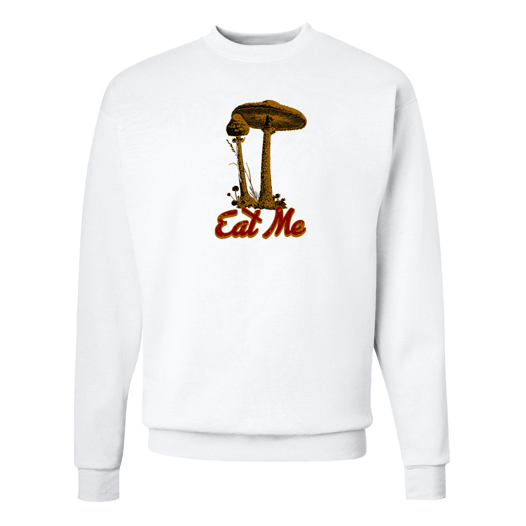 Gold Bullet 97s Crewneck Sweatshirt | Eat Me, White