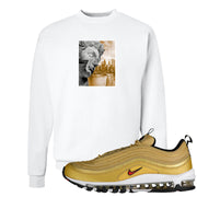 Gold Bullet 97s Crewneck Sweatshirt | Miguel, White