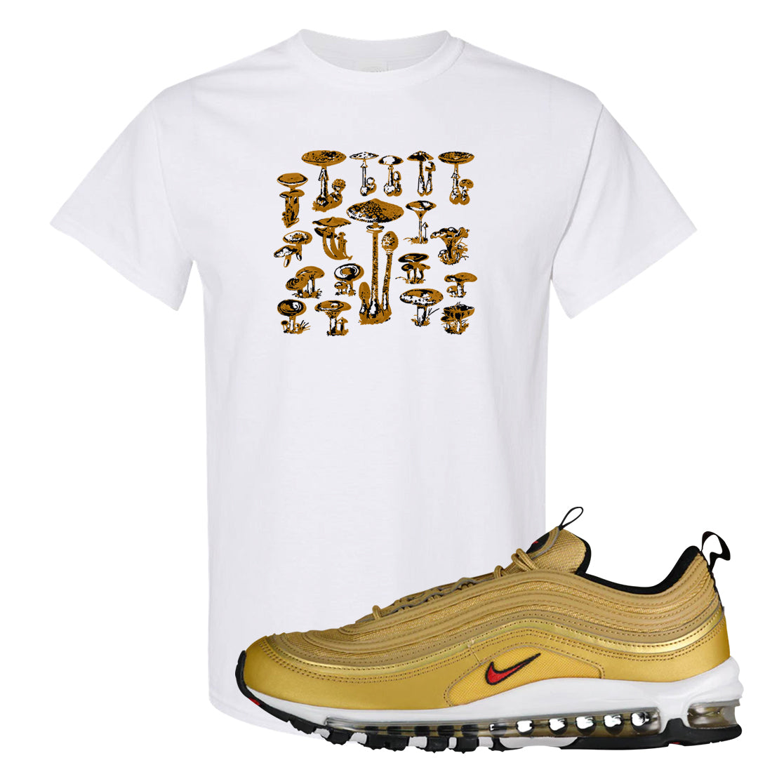 Gold Bullet 97s T Shirt | Mushroom Chart, White