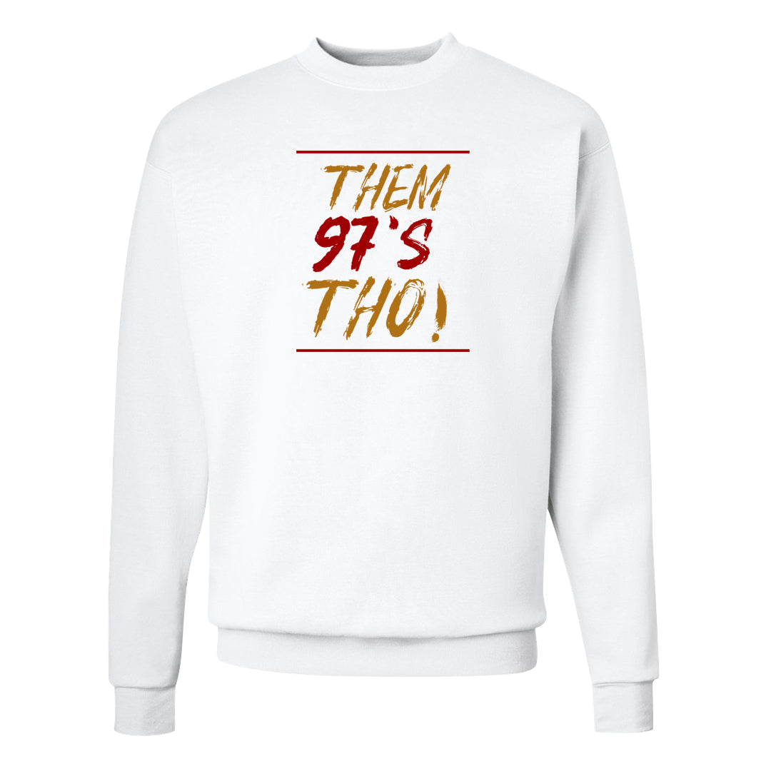 Gold Bullet 97s Crewneck Sweatshirt | Them 97s Tho, White
