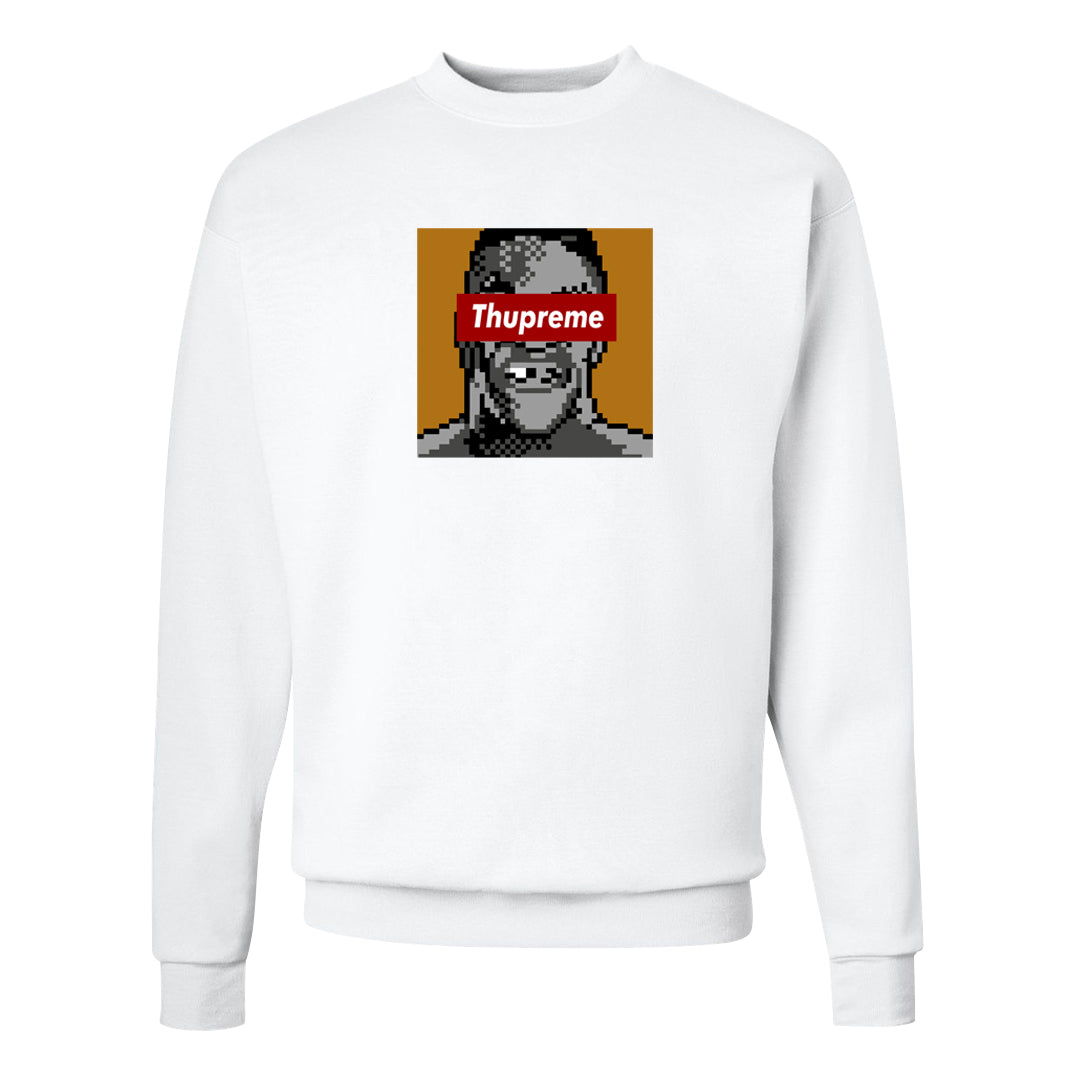 Gold Bullet 97s Crewneck Sweatshirt | Thupreme, White
