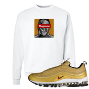 Gold Bullet 97s Crewneck Sweatshirt | Thupreme, White