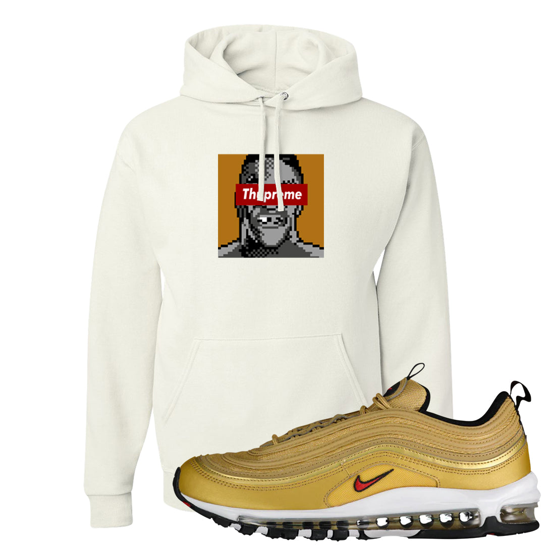 Gold Bullet 97s Hoodie | Thupreme, White