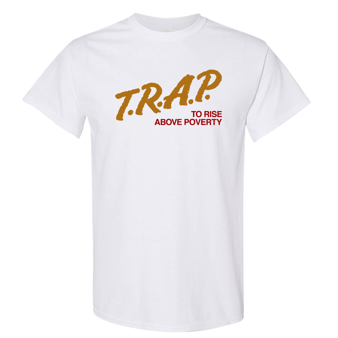Gold Bullet 97s T Shirt | Trap To Rise Above Poverty, White