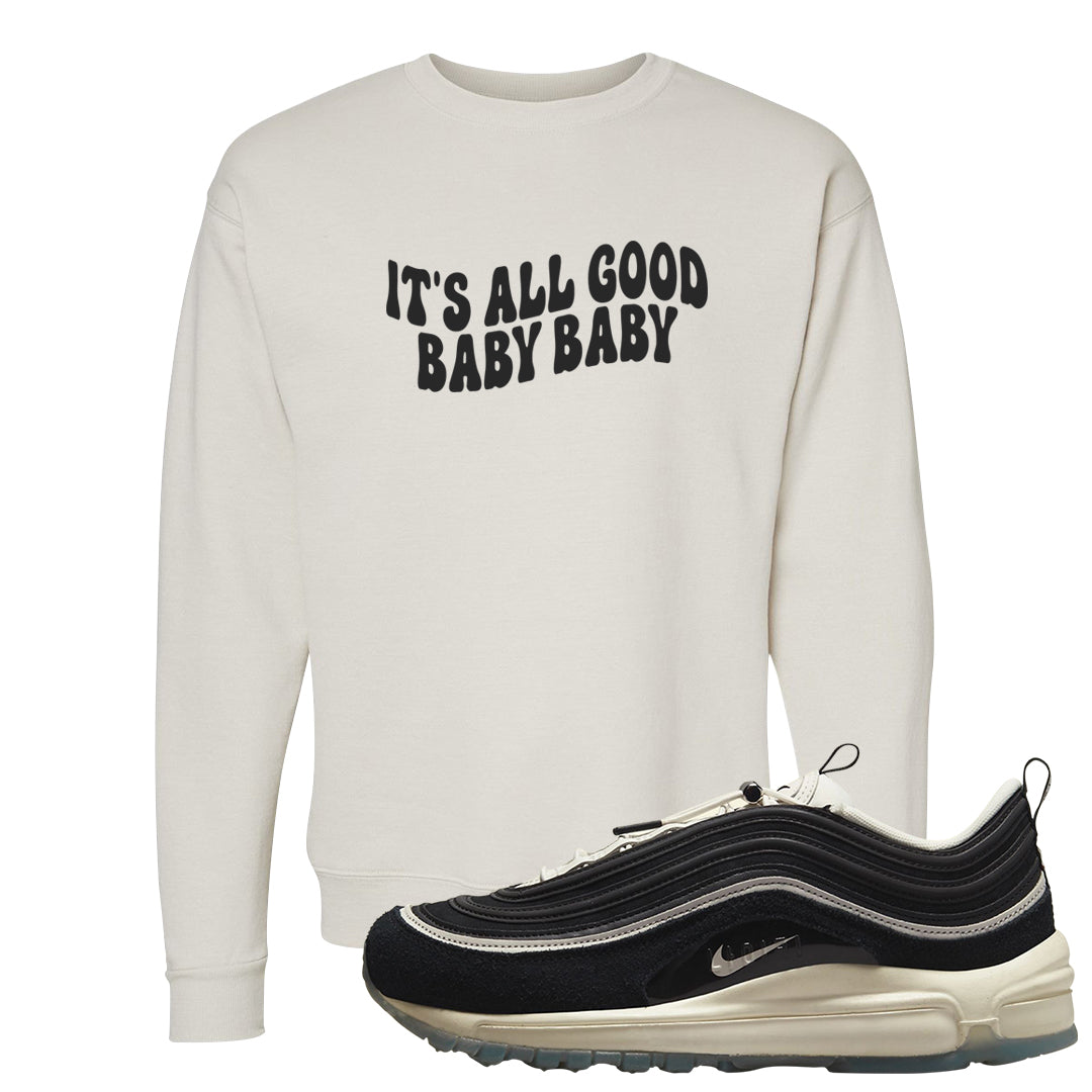 2022 Hangul Day 97s Crewneck Sweatshirt | All Good Baby, Sand
