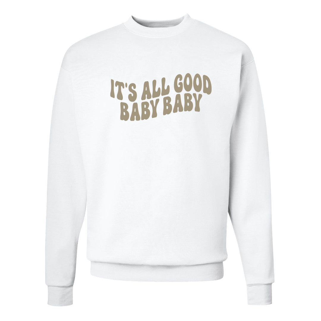 2022 Hangul Day 97s Crewneck Sweatshirt | All Good Baby, White