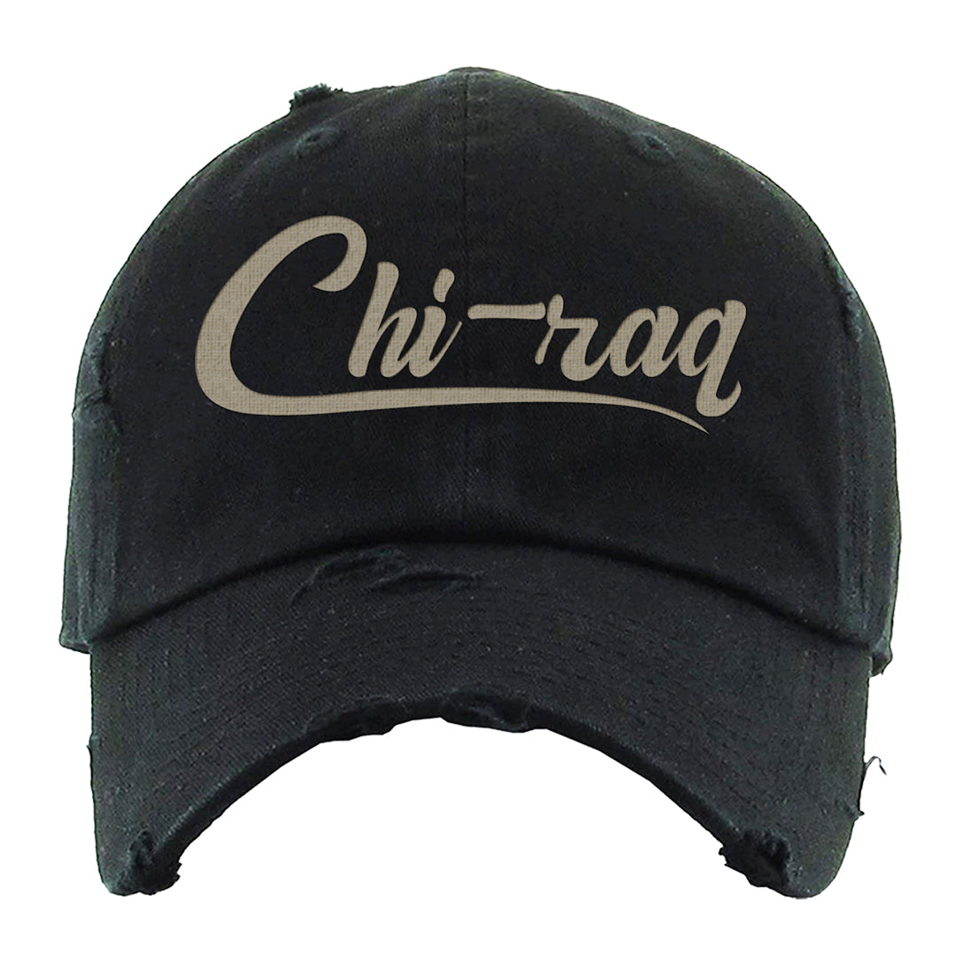 2022 Hangul Day 97s Distressed Dad Hat | Chiraq, Black