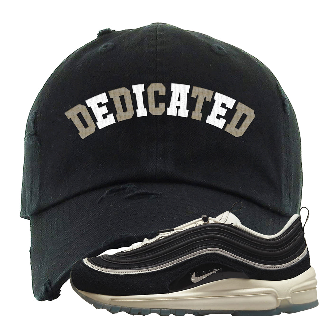 2022 Hangul Day 97s Distressed Dad Hat | Dedicated, Black