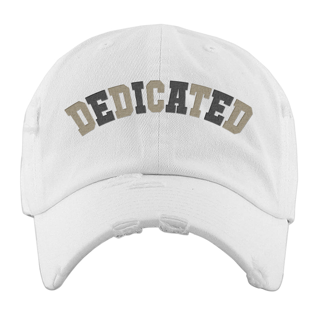2022 Hangul Day 97s Distressed Dad Hat | Dedicated, White