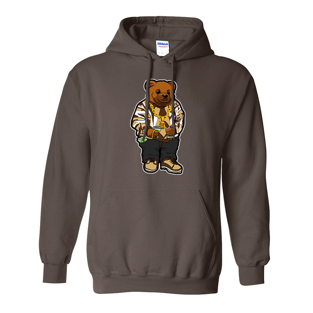 Mushroom Muslin 97s Hoodie | Sweater Bear, Chocolate