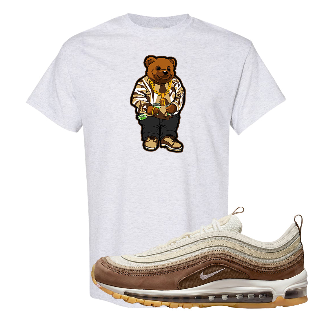 Mushroom Muslin 97s T Shirt | Sweater Bear, Ash