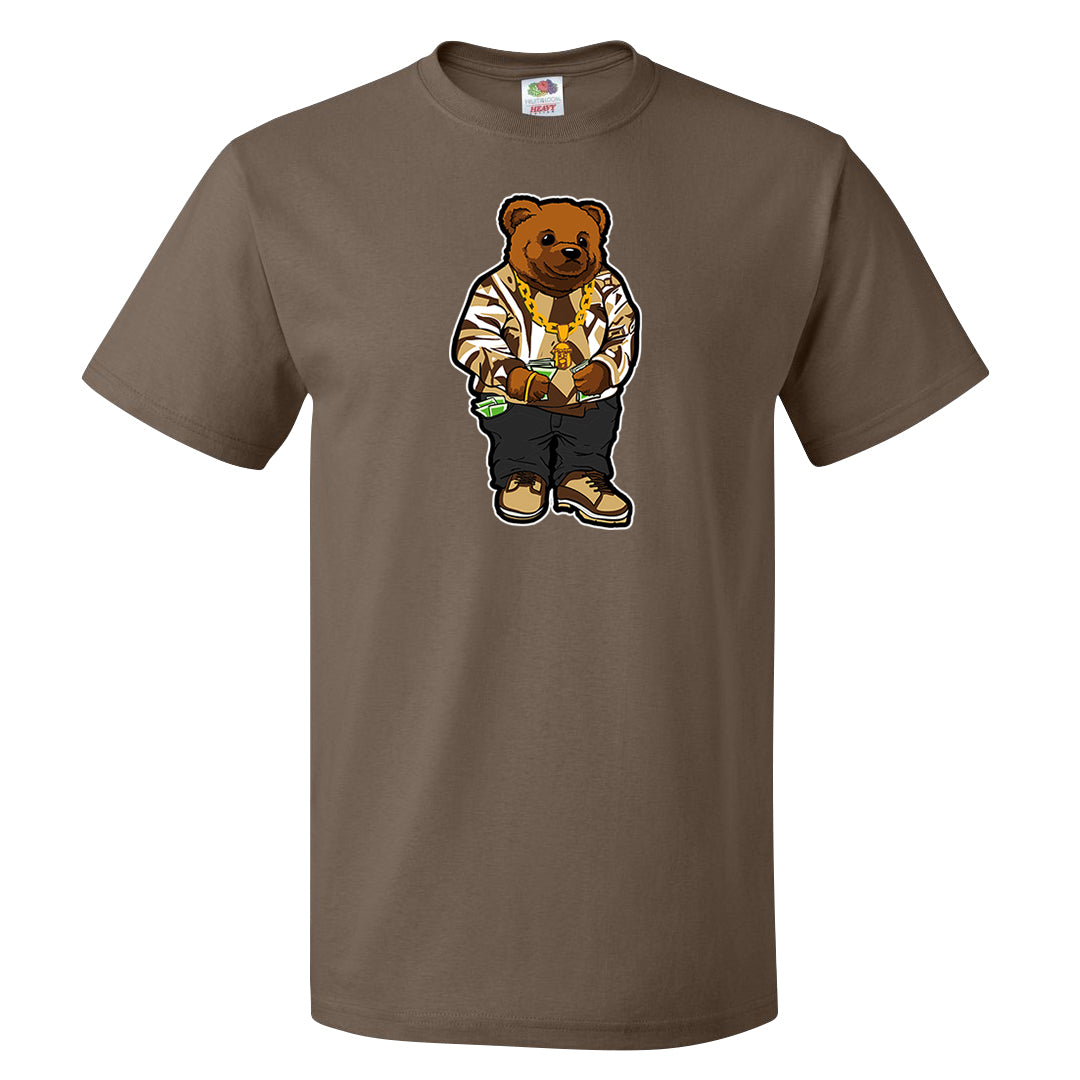 Mushroom Muslin 97s T Shirt | Sweater Bear, Chocolate