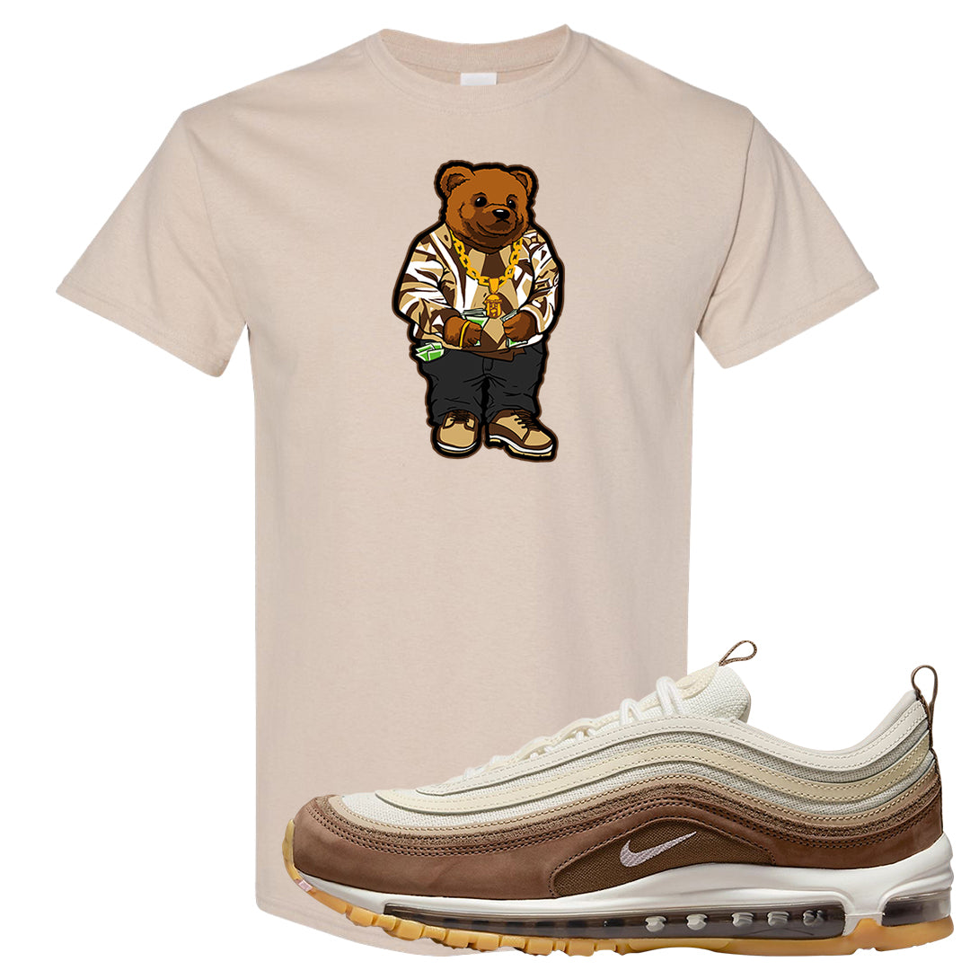 Mushroom Muslin 97s T Shirt | Sweater Bear, Sand
