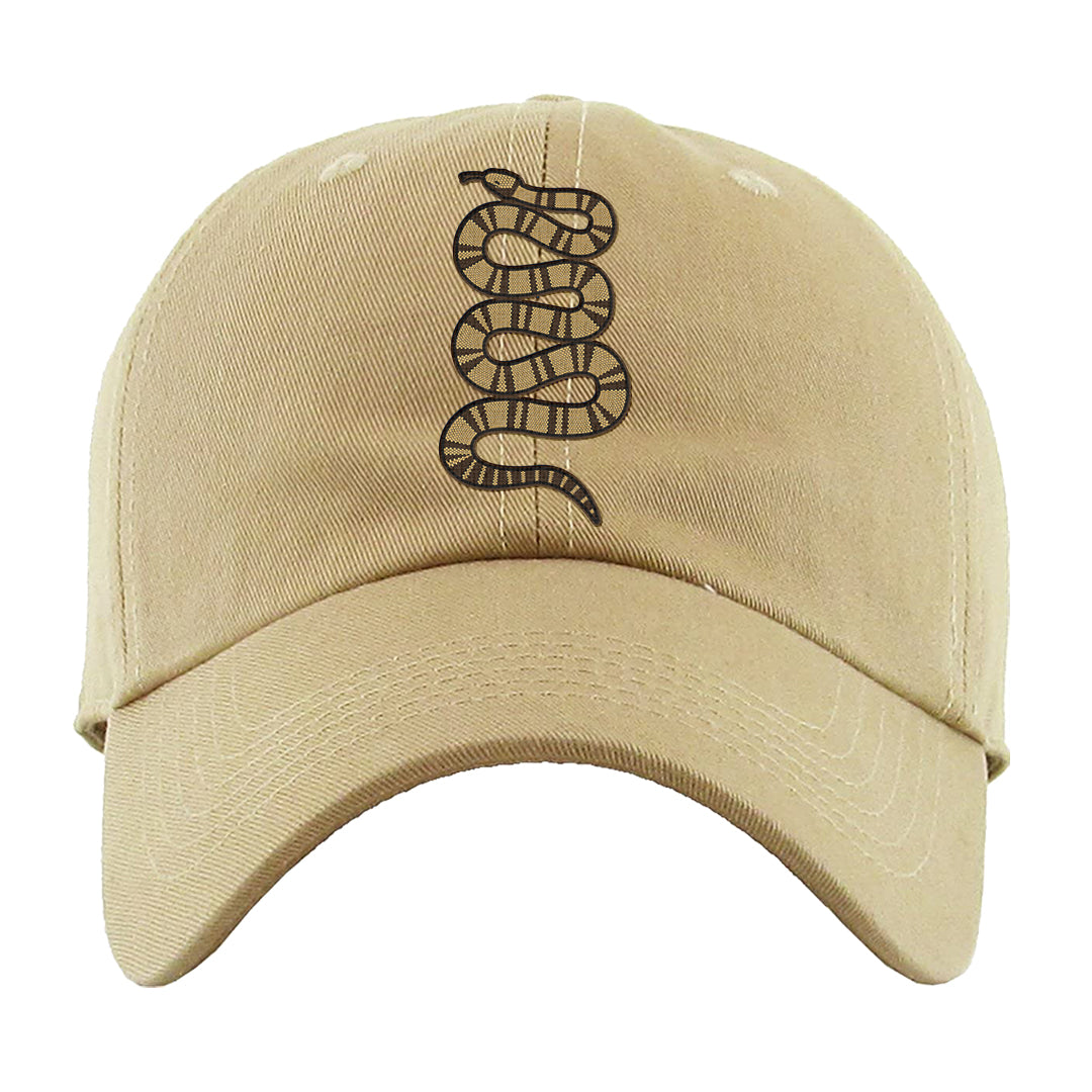 Mushroom Muslin 97s Dad Hat | Coiled Snake, Khaki