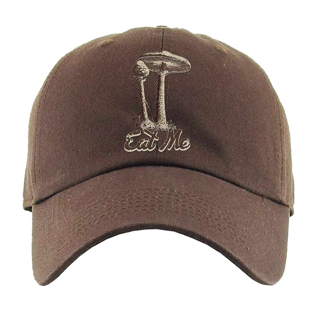 Mushroom Muslin 97s Dad Hat | Eat Me, Brown