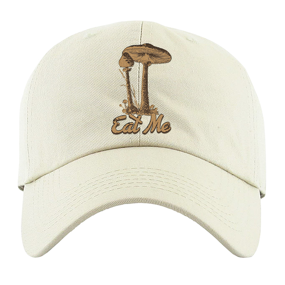 Mushroom Muslin 97s Dad Hat | Eat Me, White