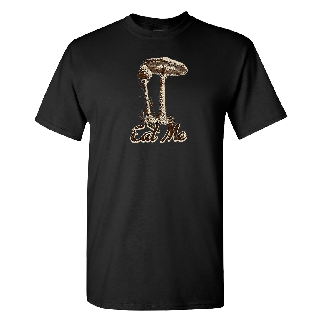 Mushroom Muslin 97s T Shirt | Eat Me, Black